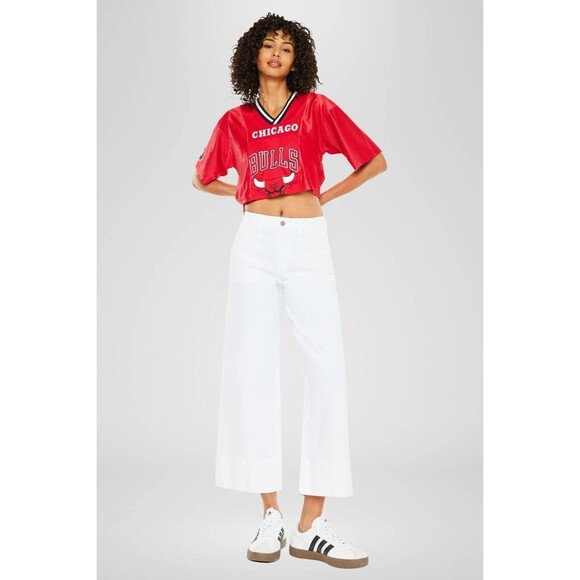 KanCan Stacy High Rise Cropped Wide Leg Jeans - Picture 1 of 4